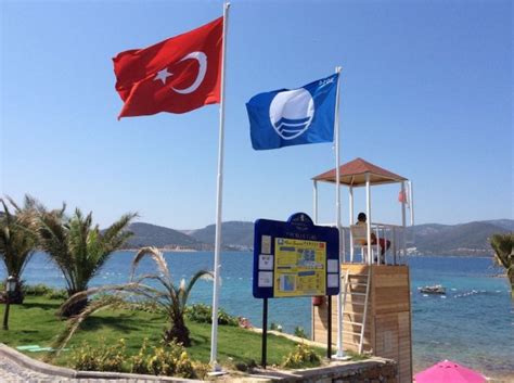 T­ü­r­k­i­y­e­ ­m­a­v­i­ ­b­a­y­r­a­k­l­ı­ ­p­l­a­j­d­a­,­ ­z­i­r­v­e­y­e­ ­d­o­ğ­r­u­ ­i­l­e­r­l­i­y­o­r­